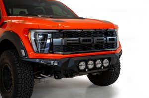 Ford Raptor Bumper - Front - Addictive Desert Designs - Bomber - Hammer Black with Satin Black Panels - `21-`27 Ford Raptor Bumper - Front - Addictive Desert Designs - Bomber - Hammer Black with Satin Black Panels - `21-`27